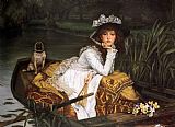 Young Lady in a Boat by James Jacques Joseph Tissot